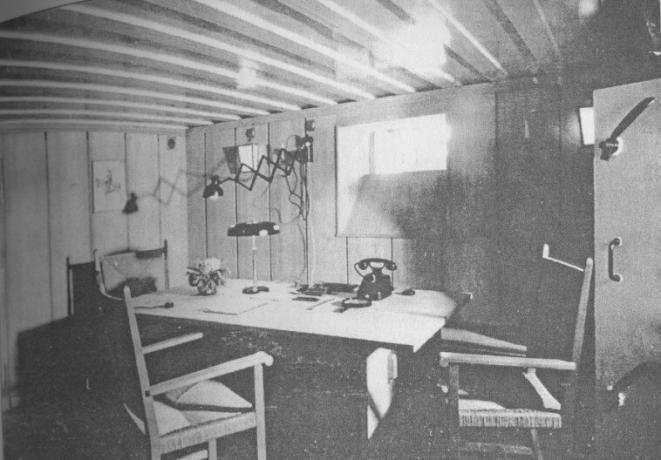 Le bureau d'Hitler dans la résidence « Felsennest »