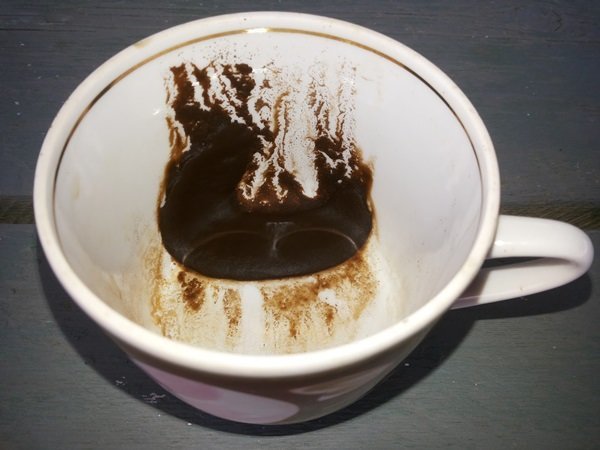 Le marc de café comme un moyen d'attirer les vers