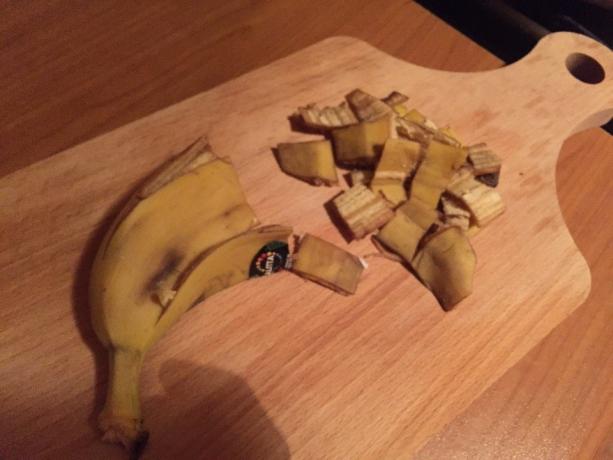 Donc, je fais cuire la banane alimentation