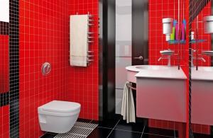 5-ka combinaisons de couleurs élégantes de matériaux, meubles et accessoires pour la salle de bains. dit concepteur