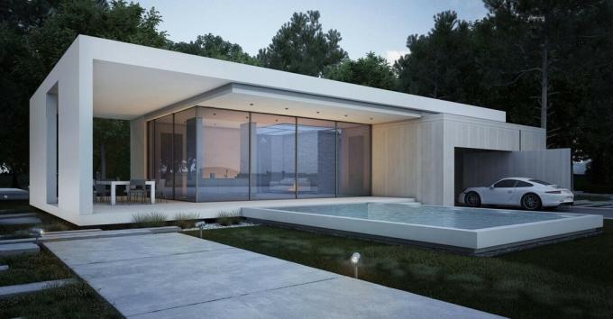 La maison dans le style de minimalisme