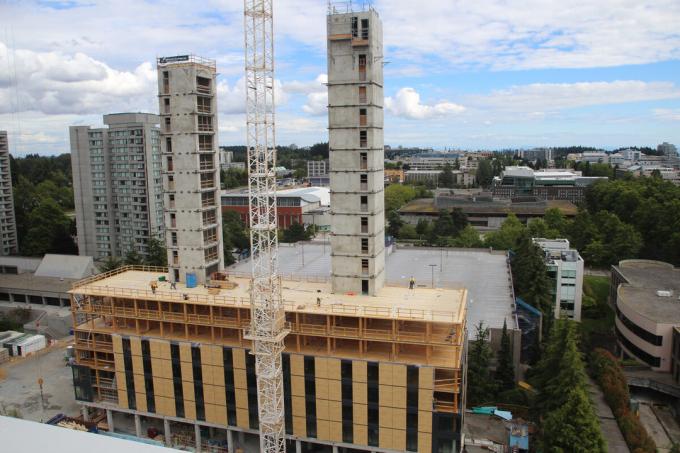 Le processus de construction Brock communes, Canada, Vancouver.