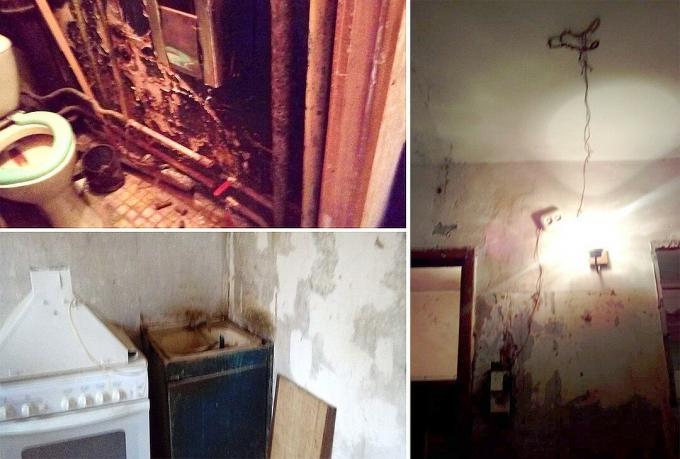 Etat de l'appartement après la mort de son mari de l'espoir (source d'image - kp.ru)