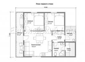 Idéalement conçu maison avec deux chambres et un sauna taille 9H7