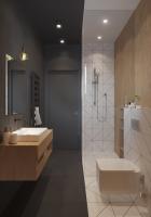 Comment combiner une variété de matériaux de finition dans la salle de bain. 7 des exemples illustratifs.