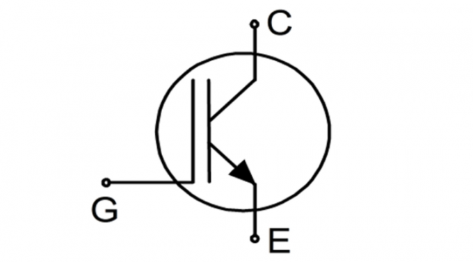 circuits à transistors pictogrammes où G - l'obturateur, de collecteur C, E - émetteur.