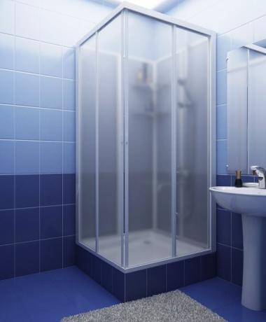 cabine de douche de base en béton doit être bien imperméabilisé.